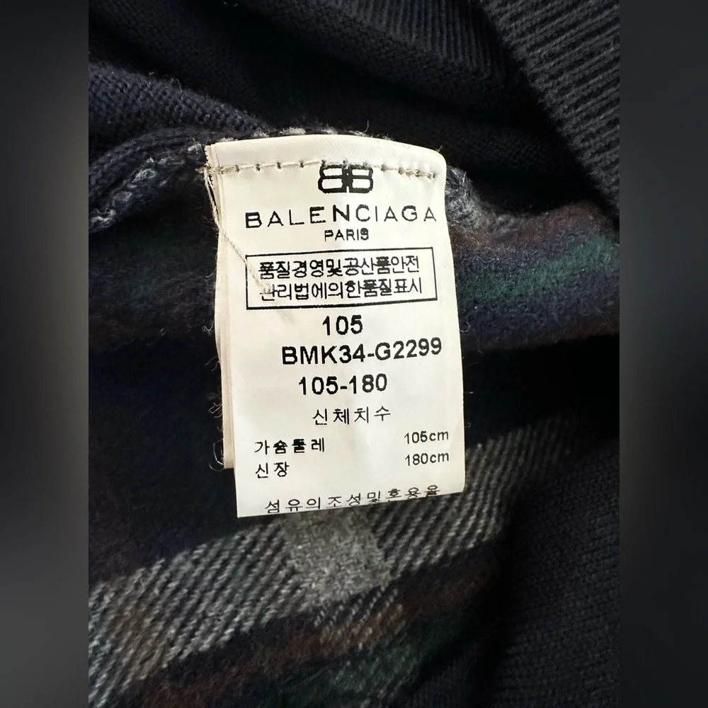 Balenciaga Plaid Men’s Golf Cardigan